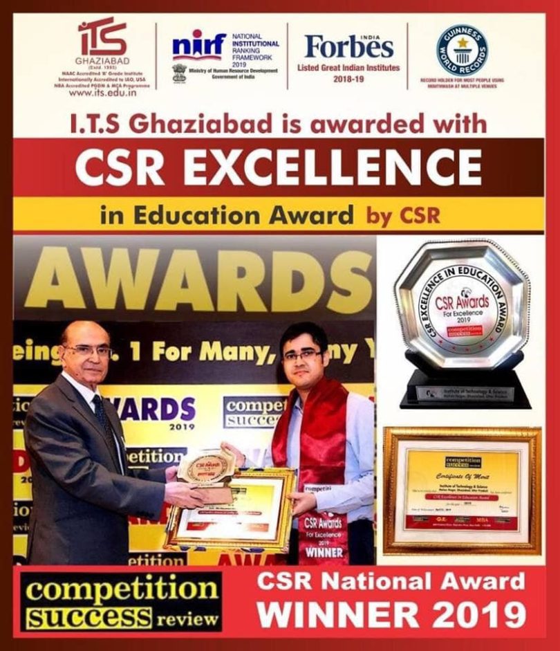 I.T.S Mohan Nagar, Ghaziabad awarded with “CSR Excellence in ...